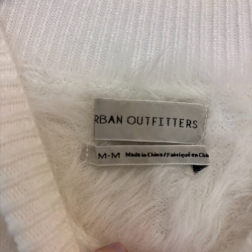 Urban Outfitters Sweet As A Peach Fuzzy Mock-Neck Sweater - Picture 5 of 7